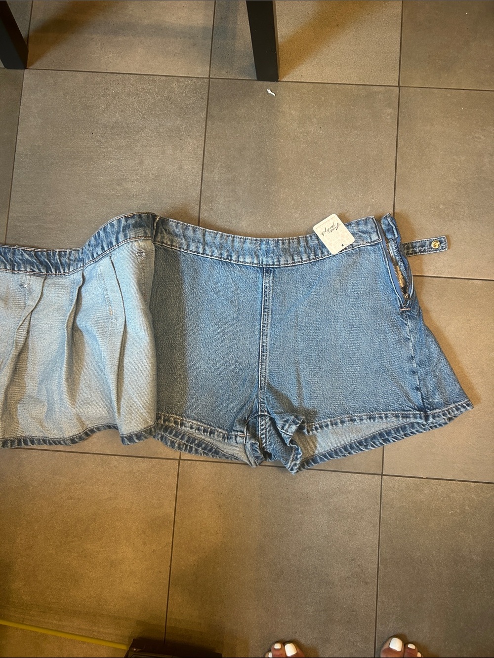 Free People - We The Free Stephie Denim Skort - Picture 6 of 11